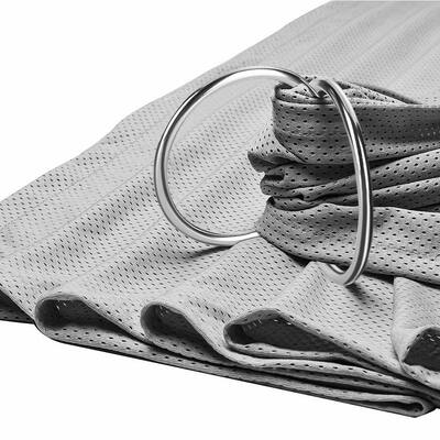 Anneaux de baguette en argent en aluminium personnalisables diamètre intérieur 3 pouces 2 pièces pour porte-bébés