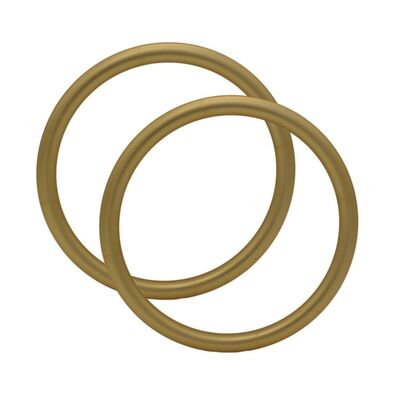 Rings de filetage en aluminium anodisant en or mat réglable