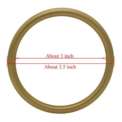 Rings de filetage en aluminium anodisant en or mat réglable