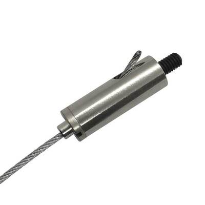 Pince à câble en acier inoxydable avec filetage externe pour organisateur de faux plafond, pinces de serrage pour câble métallique incluses