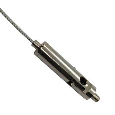 Pince à câble en acier inoxydable avec filetage externe pour organisateur de faux plafond, pinces de serrage pour câble métallique incluses