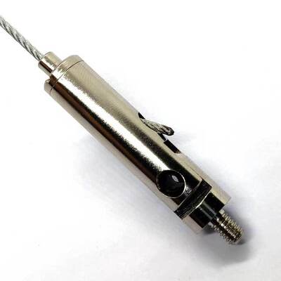 Pince à câble en acier inoxydable avec filetage externe pour organisateur de faux plafond, pinces de serrage pour câble métallique incluses