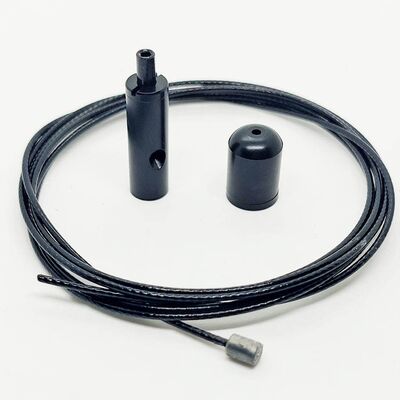 Custom Black Coated Wire Rope Cable Suspension Kit High Quality Ceiling Hanging Wire Hook Fitting Hardware Supply