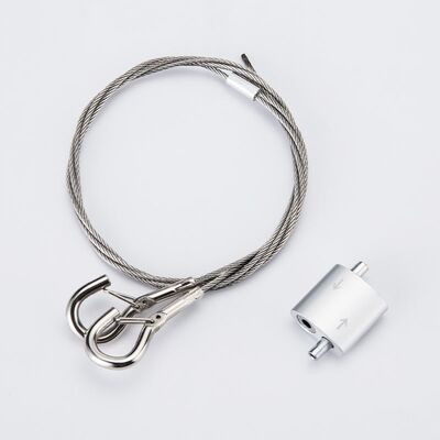 Adjustable Two Way Wire Looping Cable Grippers Hanging Suspension Kits Spring Hook Hardware Fitting
