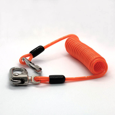 Fabrique directe OEM Disque verrouilleur rappel câble vélo moto alarme de sécurité Lanyard serpentin de ressort fil en boucle