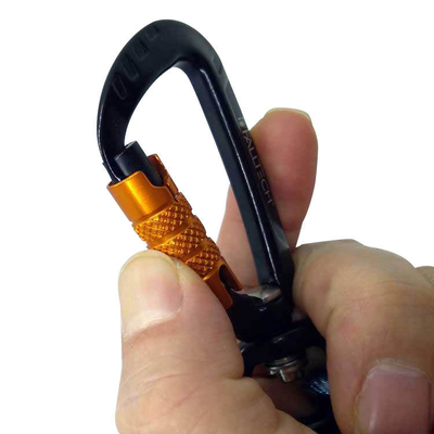 Outil de sécurité de la bobine de ressort métallique Lanyard Carabiner de haute durabilité facile à installer Corde antichute pour le travail industriel en plein air