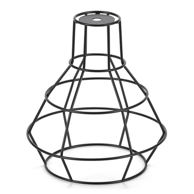 Lampe suspendue ombre métallique fil de lampe cage de protection pour la décoration fil de cage ombre