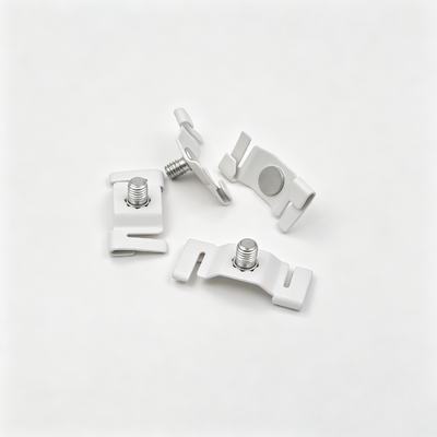 Accessoire de suspension en laiton en forme de T oblong avec filetage M6, pince pour câble de rail de plafond, gestion de câble en fil d'acier