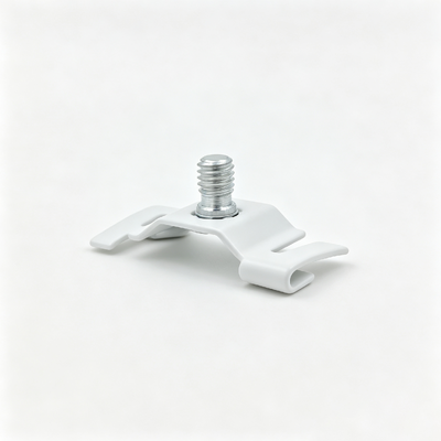Accessoire de suspension en laiton en forme de T oblong avec filetage M6, pince pour câble de rail de plafond, gestion de câble en fil d'acier
