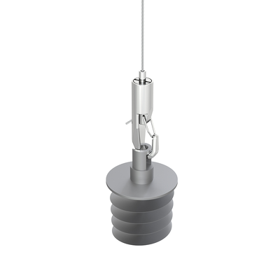 Kit de suspension métallique réglable pour panneaux acoustiques, système de suspension, pince à câble personnalisée, crochet certifié ISO9001, finition de surface personnalisée