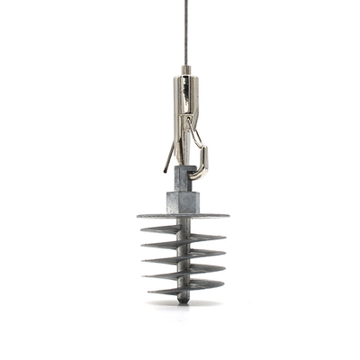 Kit de suspension métallique réglable pour panneaux acoustiques, système de suspension, pince à câble personnalisée, crochet certifié ISO9001, finition de surface personnalisée