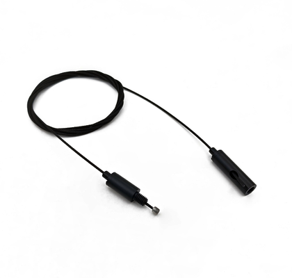 Factory OEM Custom Black Adjustable Cable Gripper Complete Brass Wire Rope EDP Coated Indoor Ceiling Lamp Suspension Accessory