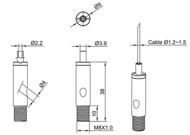 Outil de pince de fil de représentation de sécurité, pince en acier de câble avec le fil masculin