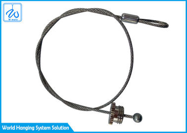 Câble de sécurité de ressort d'extension de couleur en métal avec le kit de suspension d'éclairage de plafond d'oeil
