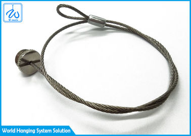 Câble de sécurité de ressort d'extension de couleur en métal avec le kit de suspension d'éclairage de plafond d'oeil