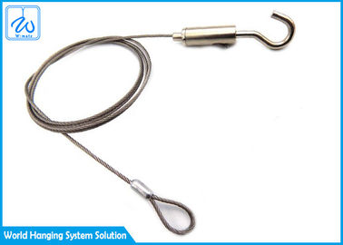 Agrafes de câble métallique de kit de suspension de plafonnier d'acier inoxydable avec la boucle et le crochet