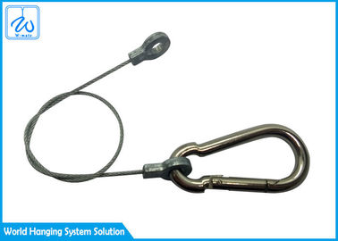 Adaptez la bride aux besoins du client de câble métallique d'oeil d'anneau de produits avec la boucle d'alpinisme