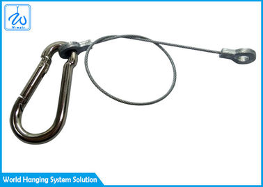 Adaptez la bride aux besoins du client de câble métallique d'oeil d'anneau de produits avec la boucle d'alpinisme
