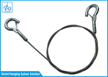 Bride à haute résistance 1/16 de câble métallique d'acier inoxydable avec le double crochet de ressort