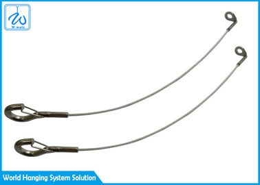 câbles équipés de câble métallique de bride de câble de 1.5mm avec le crochet et l'oeil de courbure