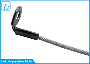 Corde adaptée aux besoins du client de sécurité des garnitures 1.5mm de câble métallique d'acier inoxydable de conception avec le crochet