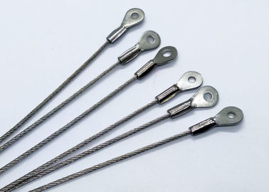 Les garnitures d'oeil personnalisées de câble métallique de 1.5mm/ont galvanisé le terminal d'oeillet de câble