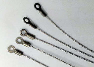 7x7 ou 7x19 galvanisés adaptés aux besoins du client câblent avec le double oeil de câble métallique d'extrémité