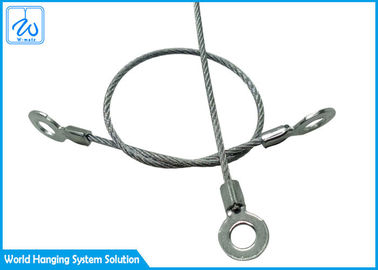 Corde de sécurité avec la bride de câble d'acier du câble métallique d'acier inoxydable de l'atténuateur 7x7 1.5mm
