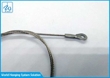 Corde de sécurité avec la bride de câble d'acier du câble métallique d'acier inoxydable de l'atténuateur 7x7 1.5mm