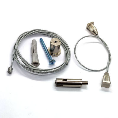 Suspension sans poinçon Kit For Panel 60x60 de câble métallique de pince de câble et d'acier inoxydable