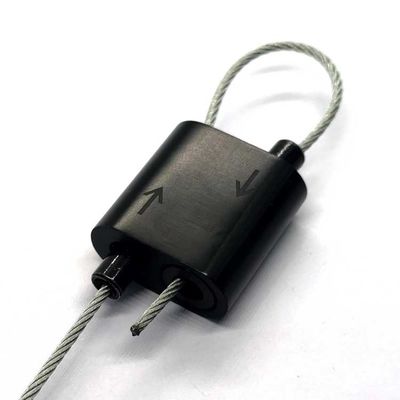 Serrures 1.5mm noires bi-directionnelles sensibles de pince de câble par le fil d'acier inoxydable pour l'éclairage