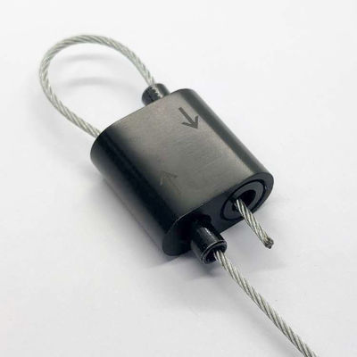 Serrures 1.5mm noires bi-directionnelles sensibles de pince de câble par le fil d'acier inoxydable pour l'éclairage