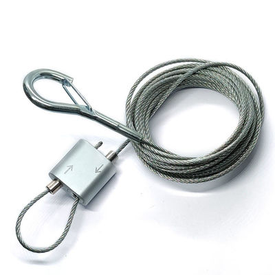 Systèmes accrochants de fil faisant une boucle Kit Suspension Cable With un crochet ordonné pour accrocher