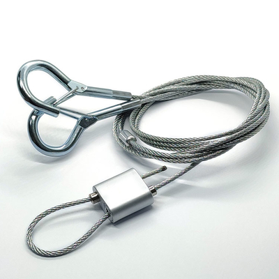 Rond d'agrafe de corde de Ring Stainless And Galvanized Wire de bride de câble métallique 316