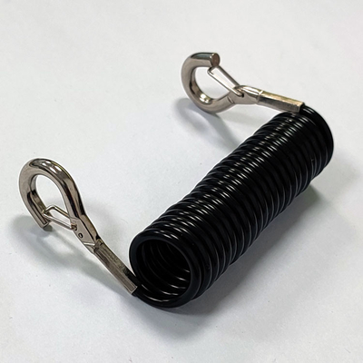 Lanière enroulée d'outil de Bungee de Tpu de ressort escamotable de haute qualité de longe