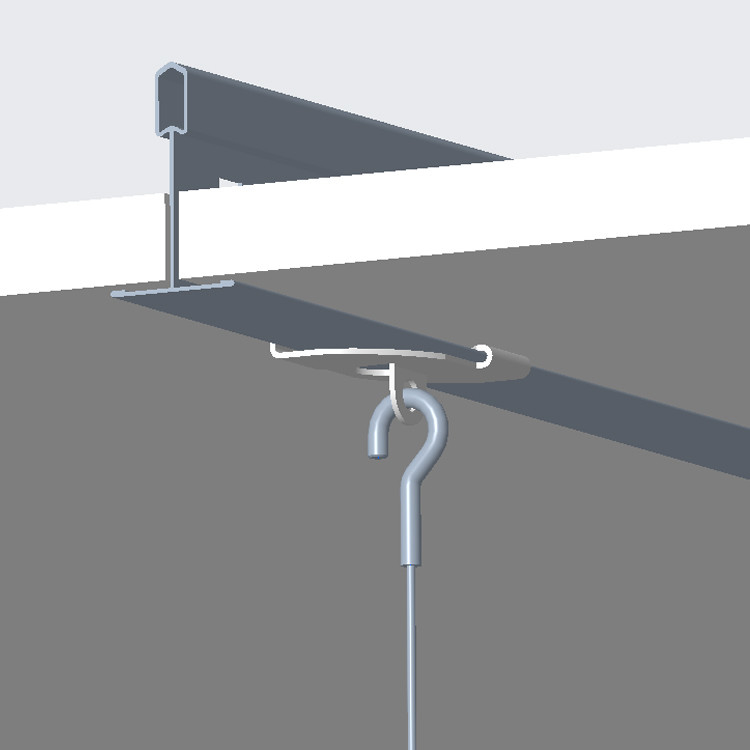 T Bar Twist Clip avec fixation de la fin de canon de prise pour la grille de plafond suspendue