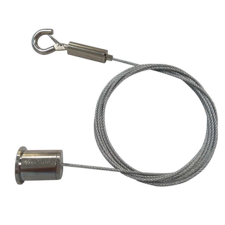 Kit de suspension de câble plafond monté système de pinceau de câble métallique pour les panneaux d'amortissement du son