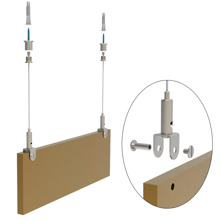 Facile à installer de haute qualité de fil et de câble jig avec source lumineuse LED lampe de plafond U-clampe