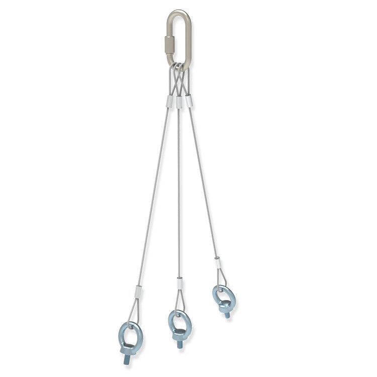 Kit de suspension pour haut-parleurs suspendus avec câbles de suspension / vis oculaire et lave-linge longueur de câble 500 mm