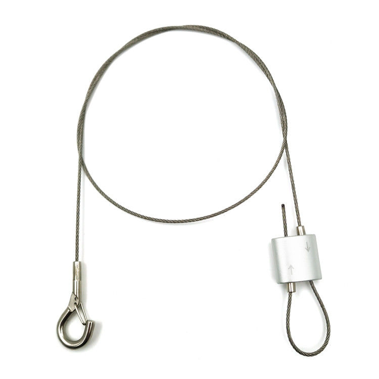 Kit de suspension pour haut-parleur suspendu, câble de sécurité avec serre-câble à boucle pour haut-parleur de plafond monté au plafond, pour suspension de lumière, verrou de caméra, haut-parleur de bricolage dans le hall, bar, exposition, magasin