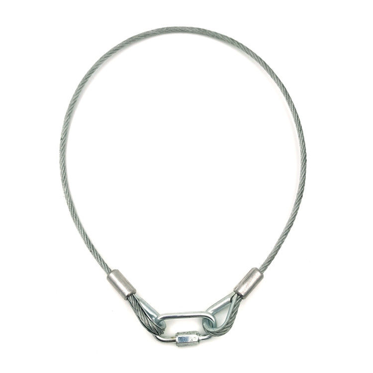 Corde de sécurité pour haut-parleurs avec fil de câble diamètre 3 mm longueur 60 cm ou personnalisable