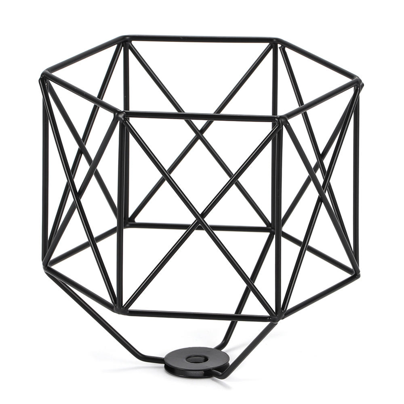Lampe suspendue ombre métallique fil de lampe cage de protection pour la décoration fil de cage ombre