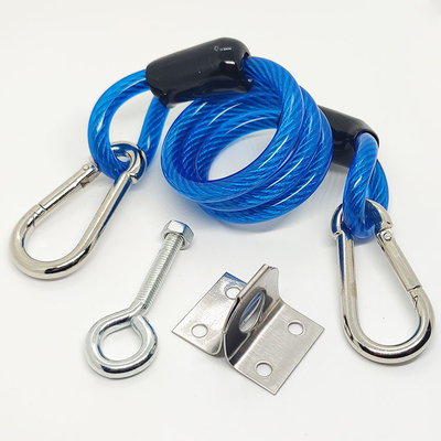 Le revêtement à haute résistance de vinyle a galvanisé le boulon de Lanyard Sling For Automobile Door de ressort de câble