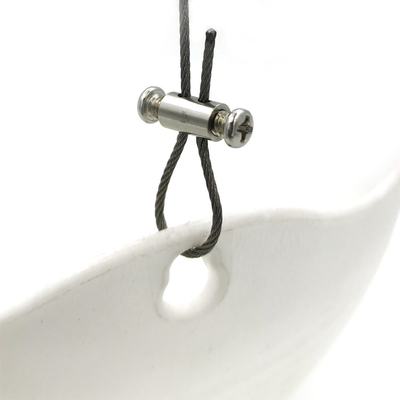 La petite pince de câble de bouclage avec le câble métallique réglable de vis de blocage coupe le kit de suspension de fil
