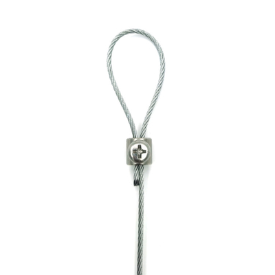 Phillips Screws Wire Rope Small coupent des poignées de câble métallique câblent la suspension en acier de fil de pince