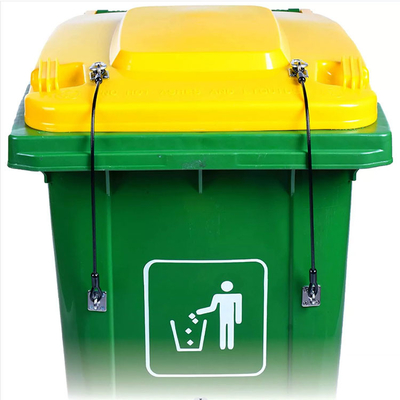 Serrure universelle de couvercle en métal de serrure de couvercle de poubelle de câble métallique d'acier inoxydable pour les poubelles extérieures