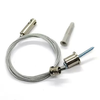 Kit d'éclairage de suspension à installation rapide par clips de finition chromée