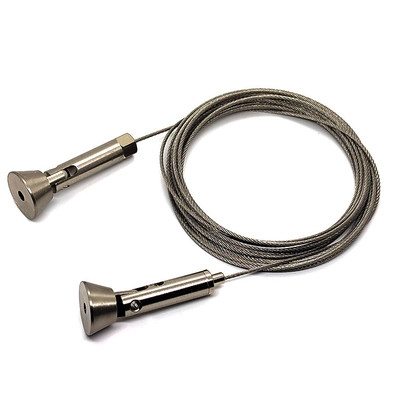 Kit de suspension avec câble de treuil galvanisé élingue de câble métallique pince réglable fil de suspension