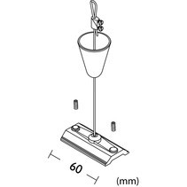 pince de rail de voie pour les accessoires de connecteur d'éclairages commerciaux et résidentiels de rail de voie de LED