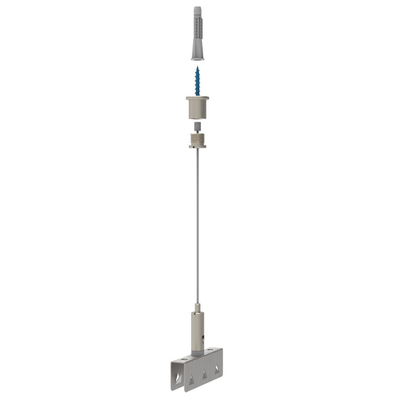 Kit de suspension de fil avec ancrage en spirale Panneaux de plafond suspendus acoustiques